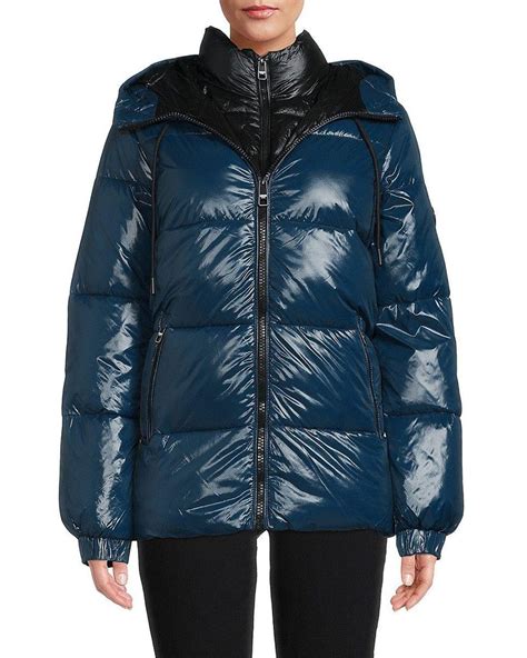 michael kors river blue coat|women's michael kors coats.